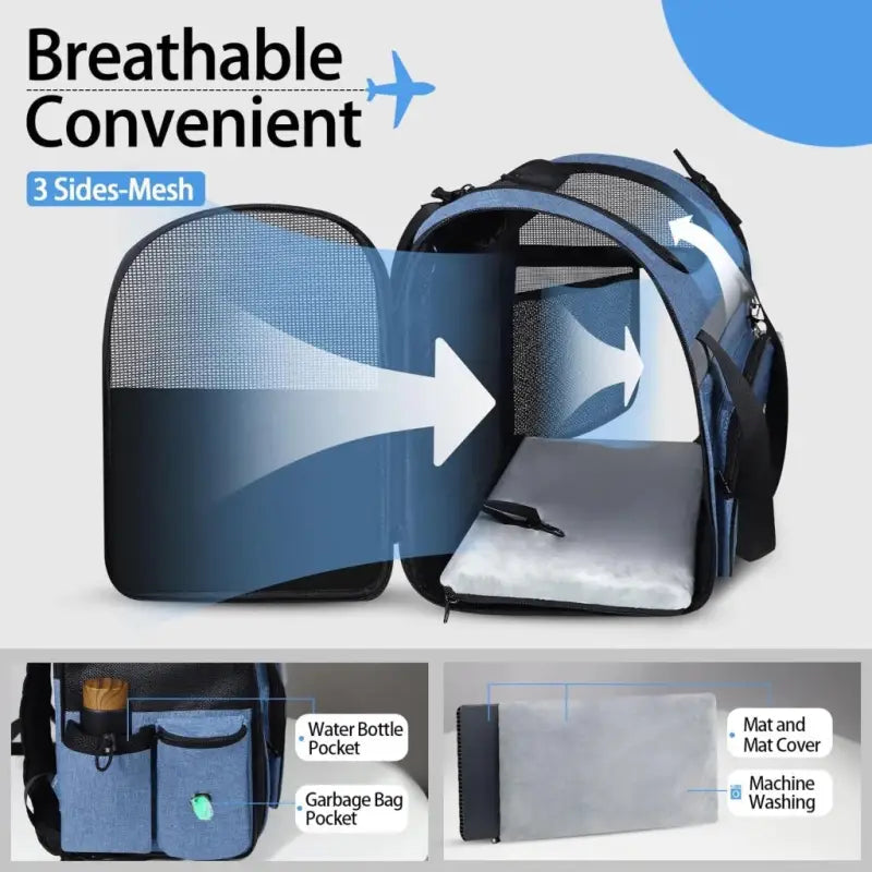 Bolso de Transporte Plegable Pequeño para Mascotas