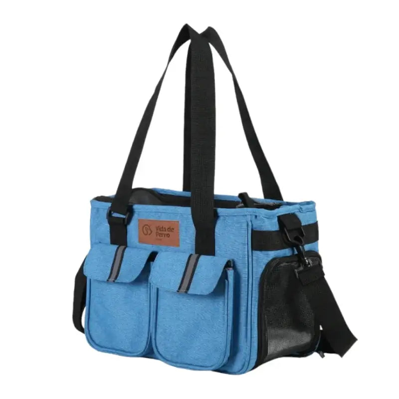 Bolso de Transporte Plegable Pequeño para Mascotas - Azul