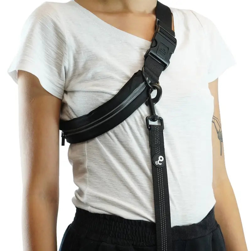 Correa manos libres 2 en 1 con bolsa para celular - Gris