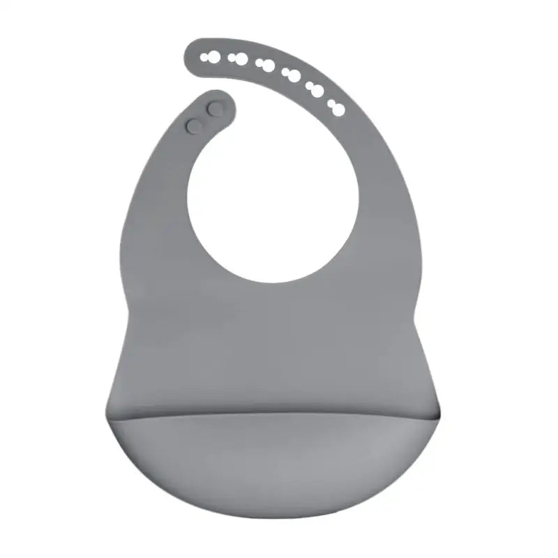 Elinfant Babero de Silicona para Bebé - Gris