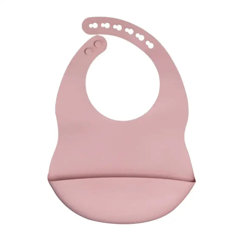 Elinfant Babero de Silicona para Bebé - Rosado