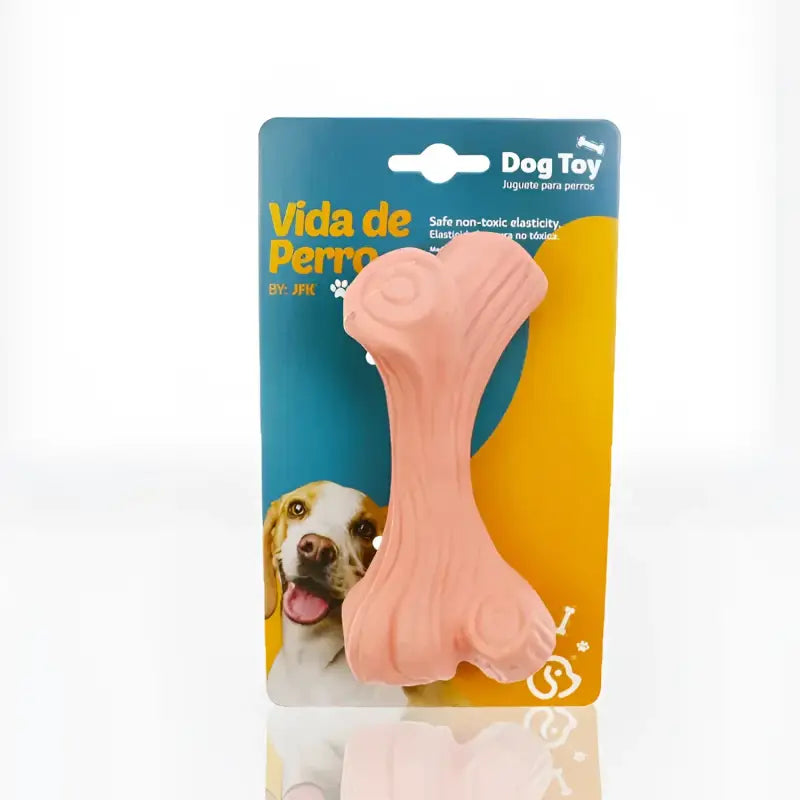 Juguete dental Hueso Forma de Tronco para perros - Rosado