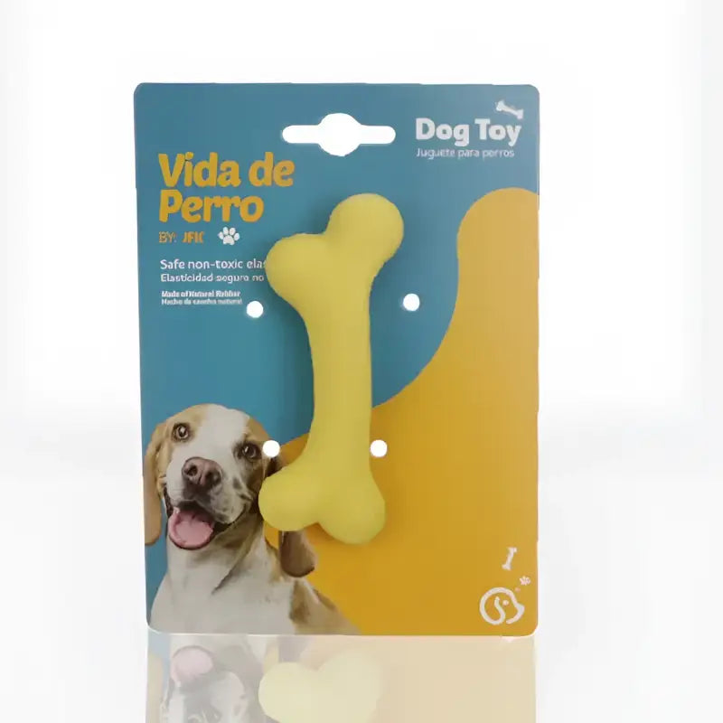 Juguete Hueso de caucho para perros raza pequeña - Amarrillo