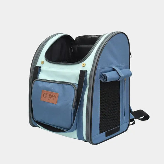 Mochila de Transporte Transpirable para Mascotas - Celeste