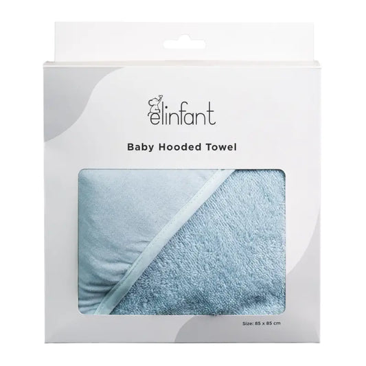 Toalla de Baño para Bebé con Capucha - Celeste