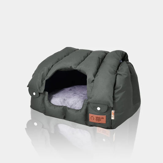 Cama Para Gato 2 En 1, cama y madriguera para gatos