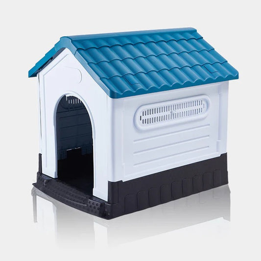 Casa plegable de plástico para exteriores, para perros
