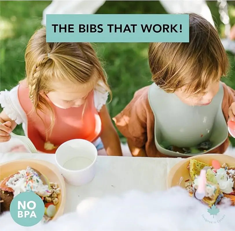 Elinfant Babero de Silicona Estampado para Bebé